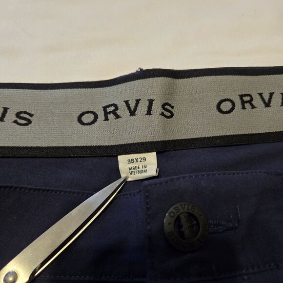 Orvis Trek Navy Blue Performance Pants 38x29 Lightweight Stretch Casual Wear‎ - Picture 6 of 7
